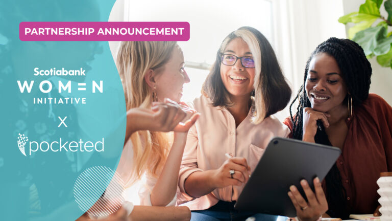 Pocketed Scotiabank Women Initiative Partnership Announcement
